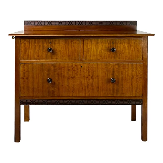 Vintage Regency Style Figured Mahogany Server or Washstand For Sale