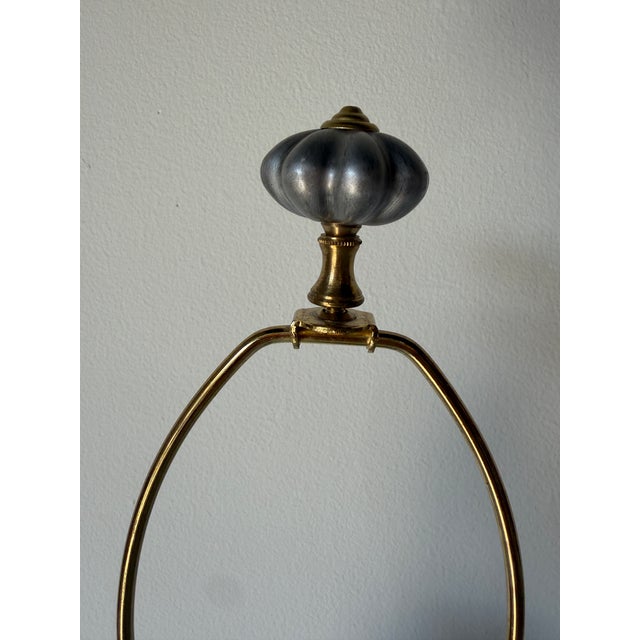 1960s Vintage German Heinrich and Co Echt Kobalt Cobalt Blue & Gold Porcelain Table Lamp For Sale - Image 10 of 12