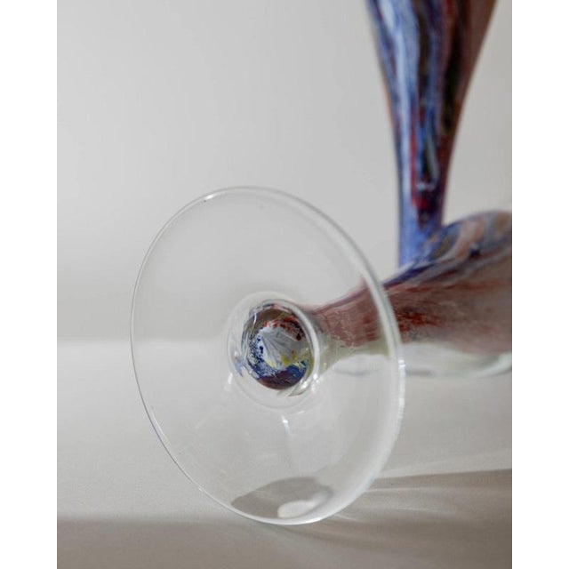 Vintage Italian Murano Glass Candleholders, 1980s, Set of 2 For Sale - Image 10 of 13
