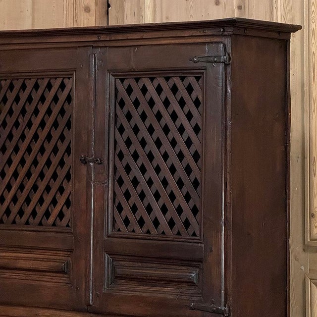 Burnt Umber 18th Century Spanish Rustic Walnut Cabinet ~ Cupboard For Sale - Image 8 of 18