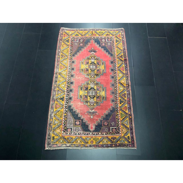 Vintage Turkish Anatolian Handmade Multicolor Rug For Sale - Image 11 of 11