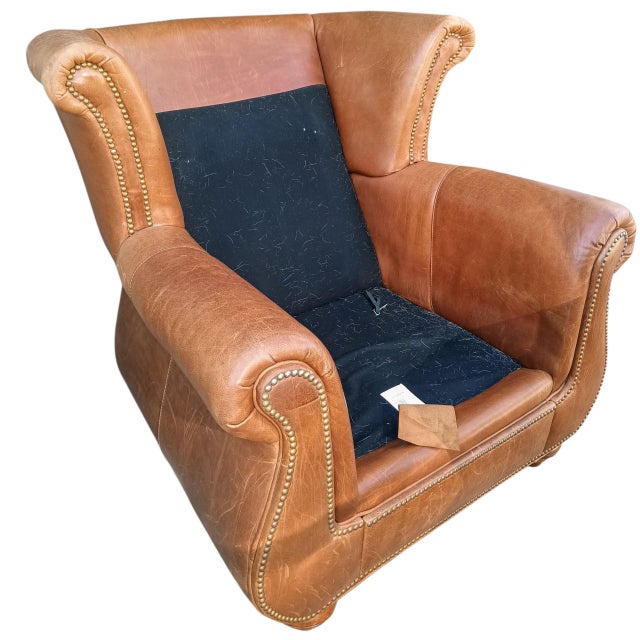 Copper The Ultimate Statement of Luxury: The Cibola Furniture International Oversized Club Chair & Ottoman Set For Sale - Image 8 of 12
