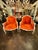 The product is a pair of large vintage French Louis XV painted bergere chairs. These chairs are elegant and luxurious,...