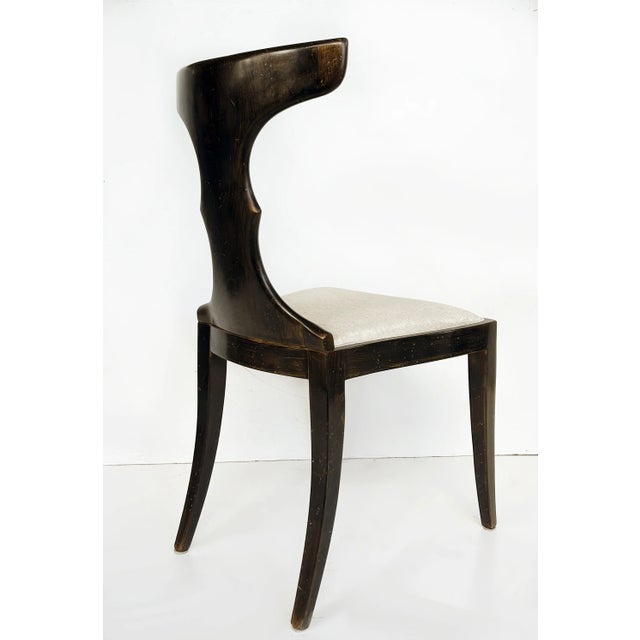 Pregno Srl Italian Upholstered Klismos Style Dining Chairs, Set of 6 For Sale In Tampa - Image 6 of 12