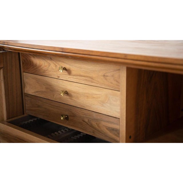 Wood Mid-Century Art Deco Style Wooden Sideboard, Italy For Sale - Image 7 of 16