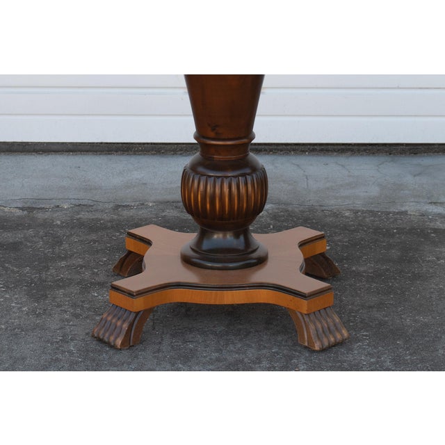 Swedish Art Deco Round Pedestal End Table Chairish