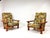 Pair of 1970s Swedish Pine "Tälja" Lounge Chairs by Sven and Christian Larsson. Constructed from thick, solid Swedish pine...