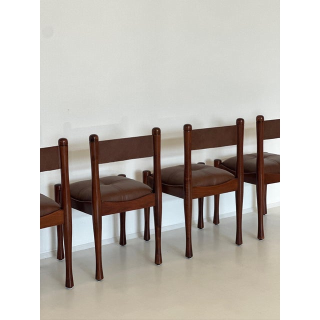 Wood Model 620 Chairs by Silvio Coppola for Bernini, 1960s, Set of 4 For Sale - Image 7 of 18