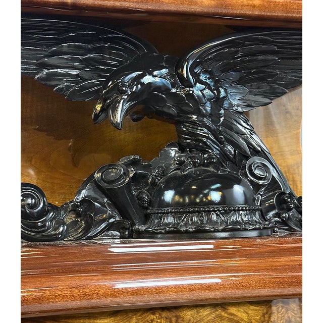 Metal Art Deco Walnut Display Cabinet, 1930s For Sale - Image 7 of 11