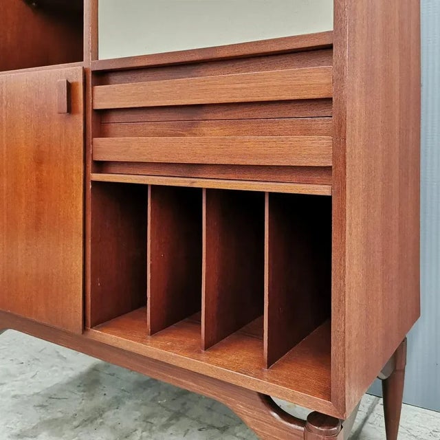 Mid-Century Scandinavian Style Highboard in Teak, 1950s For Sale - Image 6 of 9