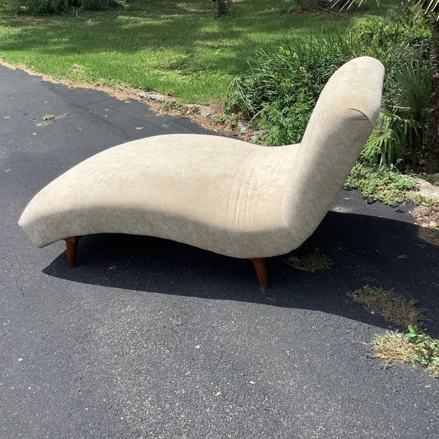 Wood 1960s Wave Chaise Vintage For Sale - Image 7 of 7