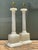 Vintage Alabaster Column Table Lamps - A Pair For Sale - Image 11 of 15