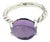 1990s David Yurman Amethyst Ring Size 7 Silver Estate For Sale