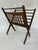 Vintage Retro Rosewood Mid Century Modern Magazine Rack, 1950s For Sale - Image 4 of 8