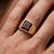 Handmade Garnet Unisex Signet Ring in 925 Sterling Silver, January Birthstone Ring Us 7 For Sale - Image 6 of 6