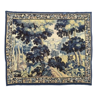 Vintage French Aubusson Tapestry in Silk and Wool, 1930s For Sale