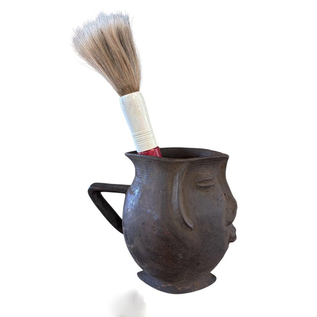 Brown Lg Vintage Kuba Wooden Cup Figural Head Congo 8.5"h For Sale - Image 8 of 9