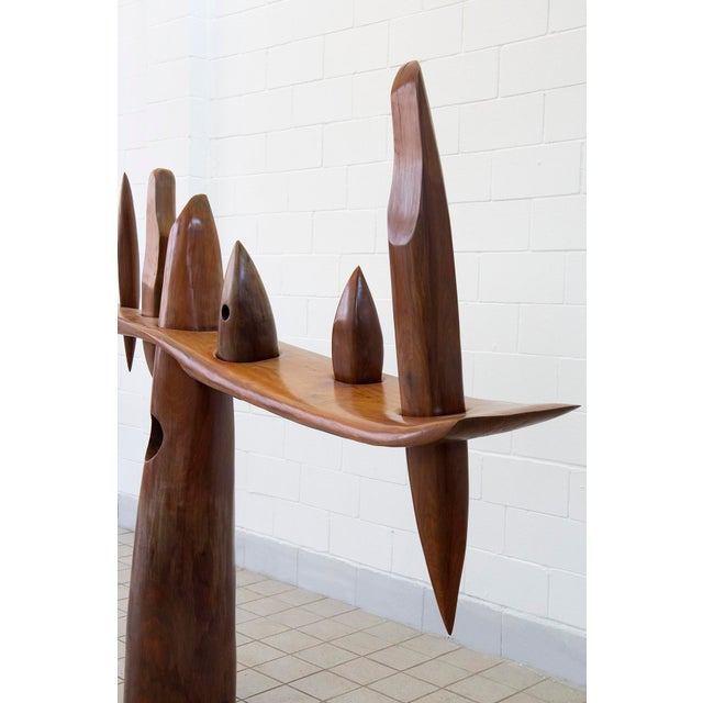 Wood The Tree of Seven Possibilities from the Amazonia Series Sculpture in Wood by Elvio Becheroni, 1992 For Sale - Image 7 of 10