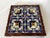 Mexican 1950s Mexican Hand Carved Wood Frame Base Tile Trivet For Sale - Image 3 of 9