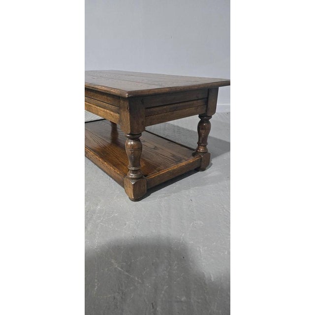 Plank Coffee Table in Oak For Sale - Image 3 of 8