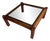 Square Coffee Table in Walnut and Mirrored Glass, Italy, 1970s For Sale