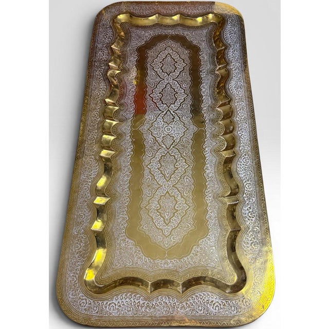 Brass Mid-Century Moroccan Brass Spider Coffee Table For Sale - Image 8 of 16
