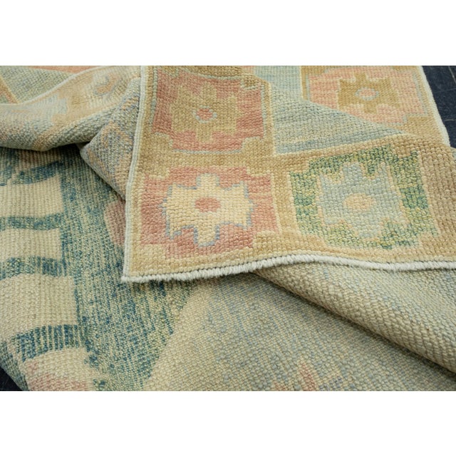 Textile Turkish Oushak Runner Rug 4'7" x 16' #18031 For Sale - Image 7 of 8
