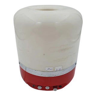 Vintage Red and White Radio Lamp by Adriano Rampoldi for Europhon For Sale