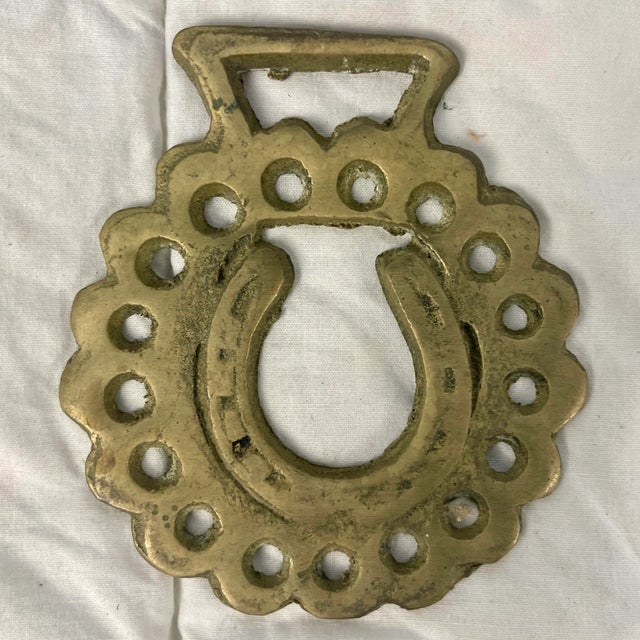 Metal Mid 20th Century Horse Brass Christmas Ornaments - Set of 8 For Sale - Image 7 of 12
