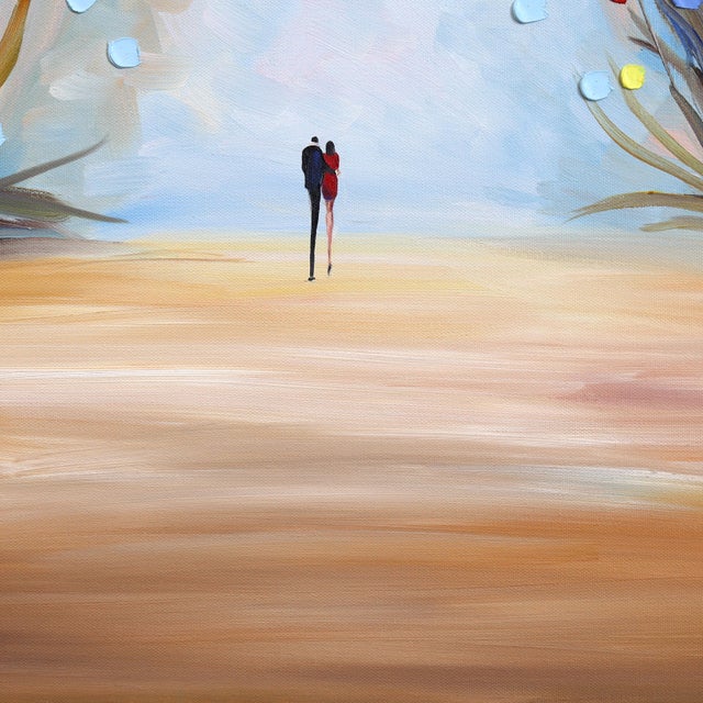 Love in Bloom - Original Floral Figurative Abstract Impasto Oil Painting by Ekaterina Ermilkina For Sale In Los Angeles - Image 6 of 9