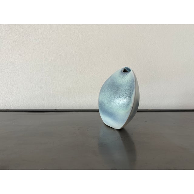 Organically Shaped Ceramic Solifleur Vase, France, 1970s, in Flawless conditions. Designed 1970 to 1979