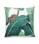 Contemporary Hinson for The The House of Scalamandré Palm Pillow, Green For Sale - Image 3 of 3