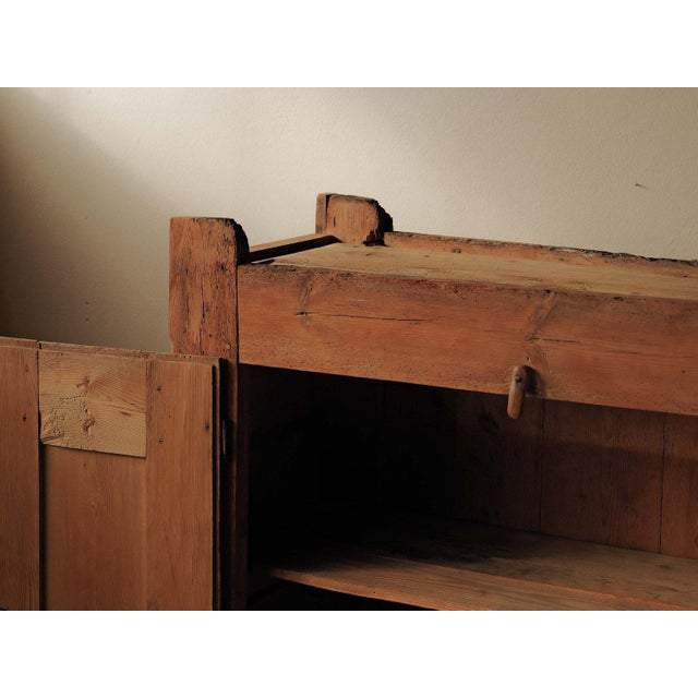 19th Century Folk Art Cabinet in Pine, France For Sale - Image 4 of 18