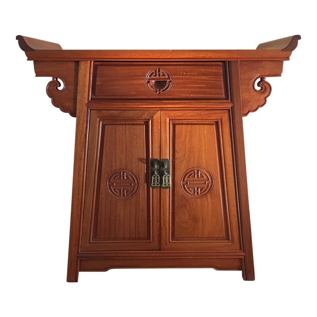 Chinese Rosewood Altar Cabinet Chairish