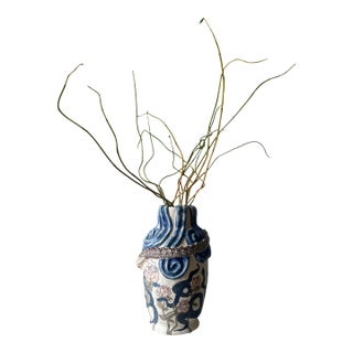 Snake & Roses Vase For Sale