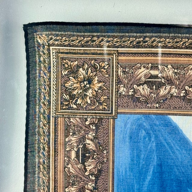 Vintage Framed Picasso Silk Scarf in Gilt Frame of Femme Au Beret, 20th Century For Sale - Image 4 of 7