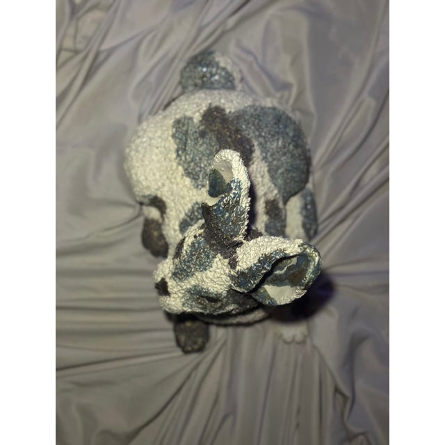 Contemporary Monumental 24" Hand-Sculpted Stoneware Hare Sculpture With 'Shipwreck' & Gold Glaze For Sale - Image 3 of 6