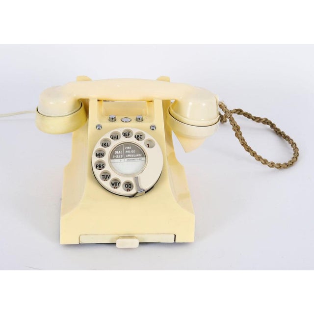 Mid-Century Bakelite Model 328L Rotary Telephone, 1952 For Sale - Image 12 of 15