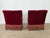 Mid-Century Modern Danish Lounge Chairs in Burgundy Velvet and Beech, 1950s, Set of 2 For Sale - Image 3 of 9