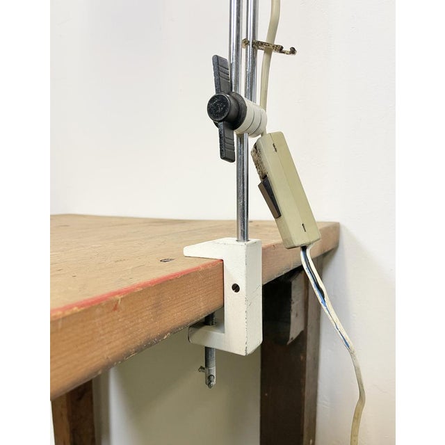 Metal White Table Lamp by Josef Hurka for Napako, 1960s For Sale - Image 7 of 14