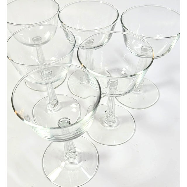 Mid-Century Cocktail Glasses- Set of 6 For Sale - Image 6 of 12