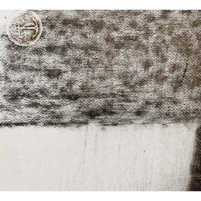 Silvin Bronkart, Large Geometric Abstract Composition, 1953, Charcoal on Paper For Sale - Image 9 of 10