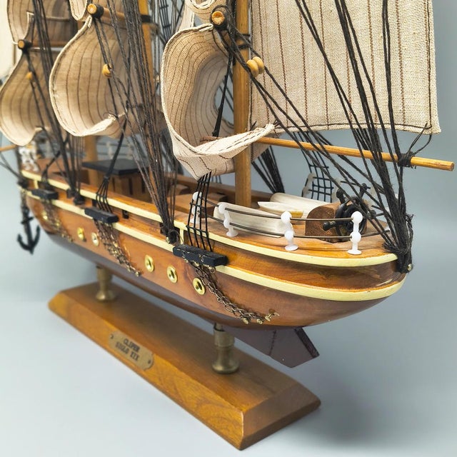 19th Century Cliper Siglo Model Ship, England, 1970s For Sale - Image 9 of 10