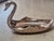Vintage Hollywood Regency Swan With Detach Swan Ornament For Sale - Image 4 of 12