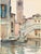Rialto Bridge, Venice by John Singer Sargent, Vintage Art Print, 30" X 40" For Sale
