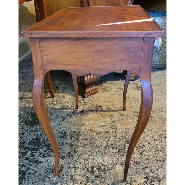 Pair of 19c French Country Cherrywood Side Tables For Sale - Image 9 of 12