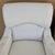 Baker Furniture English Country Scroll Arm Lounge Chairs in White Herringbone Casters Pair For Sale - Image 11 of 17