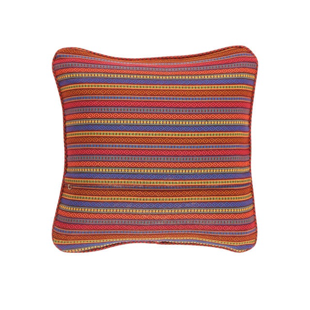 Antique hand-woven Farahan rug pillow. This is 100% wool. Back 100% cotton. Beautiful colors and well made. This pillow...