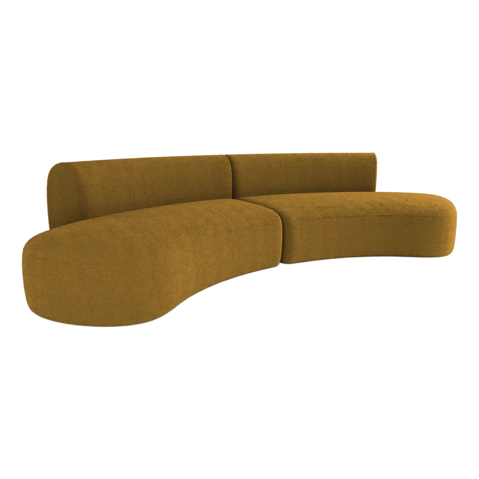 Hug Modular Sofa in Boucle Yellow by Ferrianisbolgi, Set of 2 | Chairish