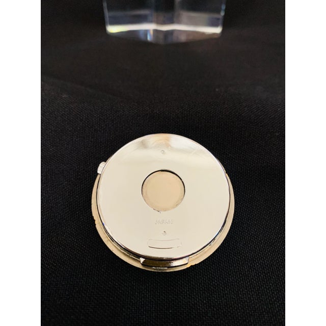 Vintage Hoya Museum Crystal Desk Clock For Sale - Image 9 of 13